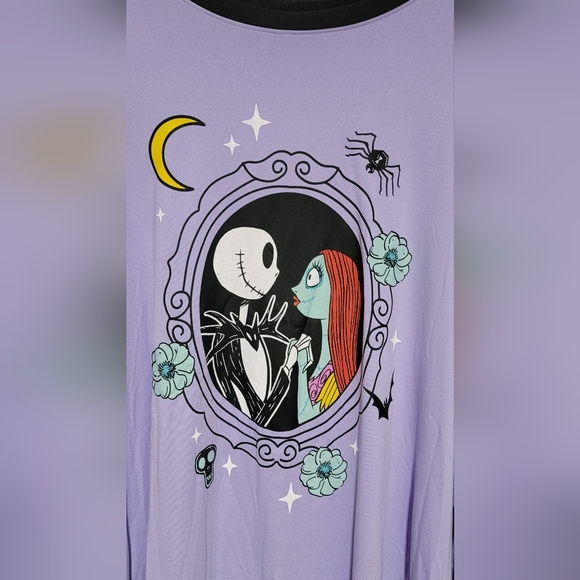 Disney Lavender Nightmare Before Christmas Nightgown - Picture 2 of 6